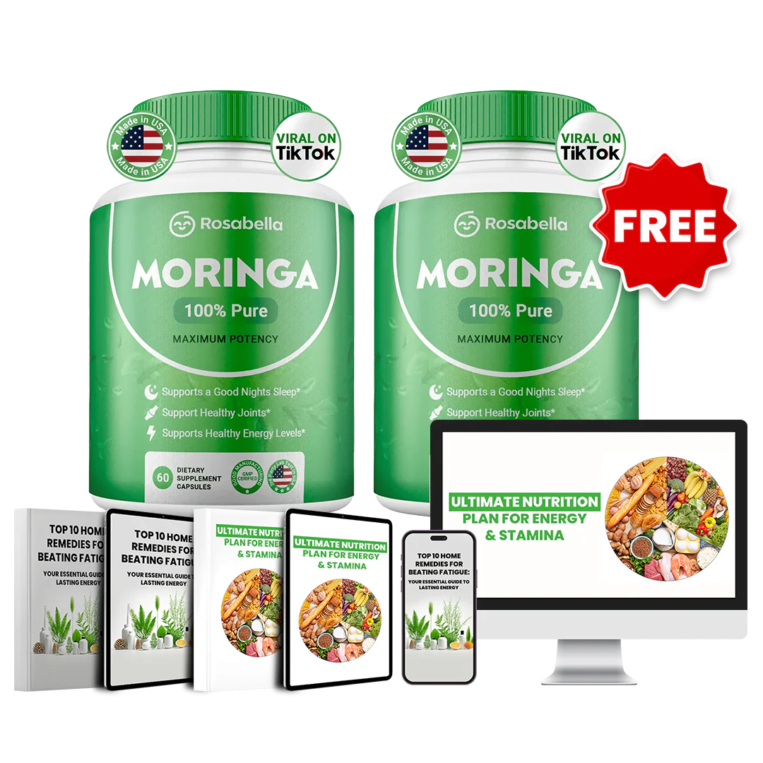 Rosabella Moringa Powder Capsules BOGO Offer + FREE Nutrition Planner